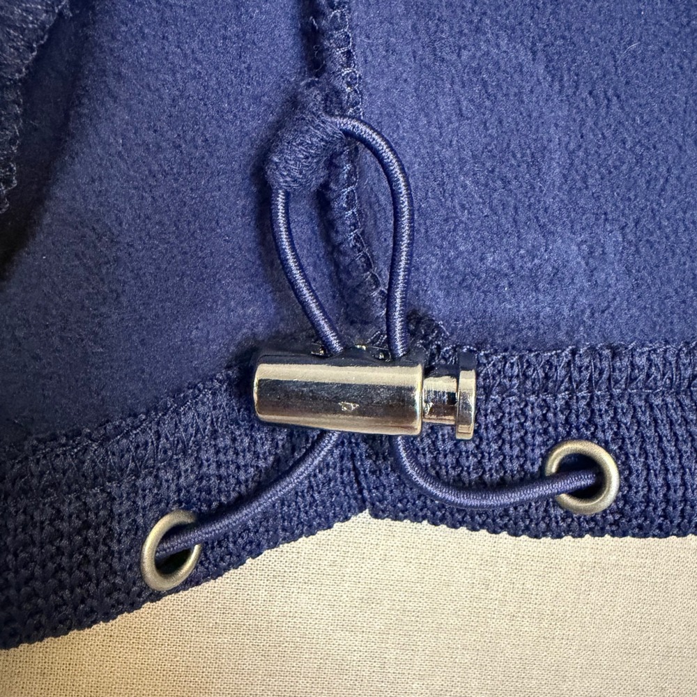 NFL Seattle Seahawks Mens Navy Blue Full Zip Waffle Knit Fleece Jacket Large - Picture 4 of 7
